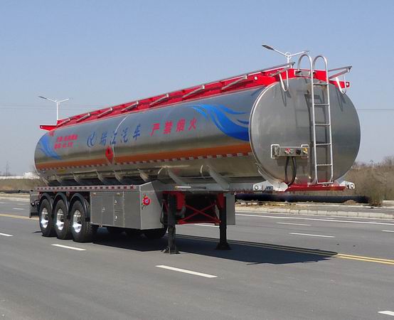 瑞江铝合金易燃液体罐式运输半挂车图片