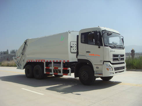 青海福田装备QFT5250ZYSL型东风天龙后双桥天燃气压缩式垃圾车