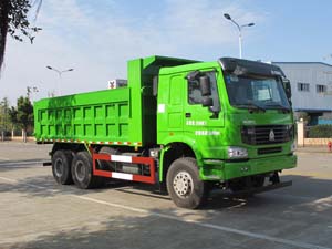 中国重汽HOWO后双桥自卸式垃圾车图片