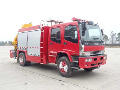 LLX5134TXFJY80-L型庆铃五十铃FVR重卡抢险救援消防车