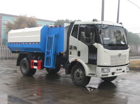 组图：湖北新中绿专用汽车解放J6L自装卸式垃圾车图片