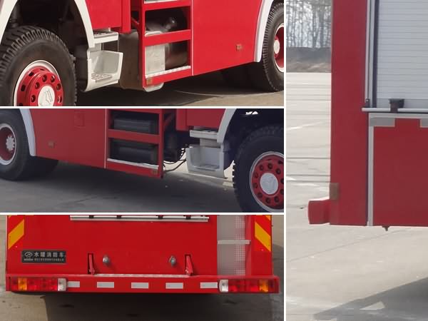 重汽单桥-8立方（吨）水罐消防车图片