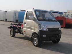 上海龙澄专用车SQN5020ZXX型长安微卡车厢可卸式垃圾车