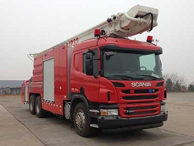 中联30万以上15吨举高喷射消防车