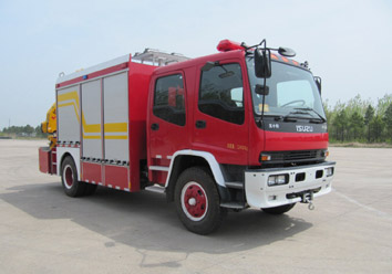 HXF5120TXFJY80型庆铃五十铃FVR重卡抢险救援消防车