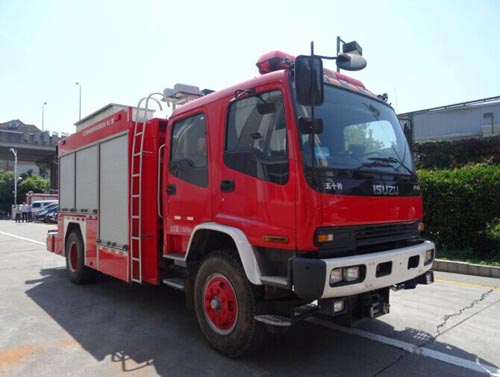 SGX5120TXFJY80-QL型庆铃五十铃FVR重卡抢险救援消防车