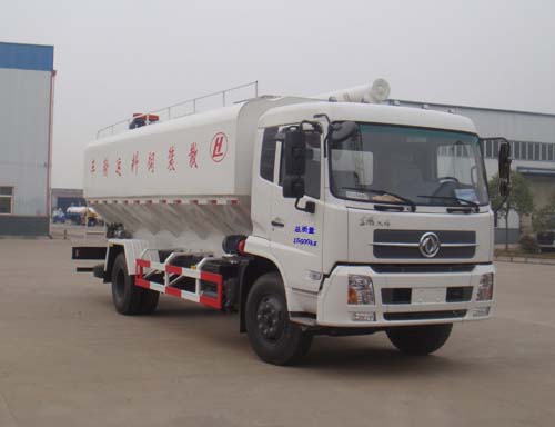 HLQ5161ZSLD型东风天锦10吨散装饲料运输车