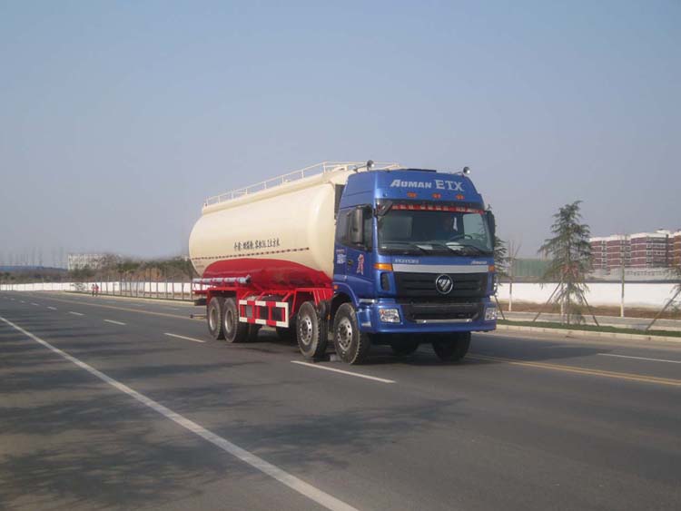 欧曼8*4低密度粉粒物料运输车图片