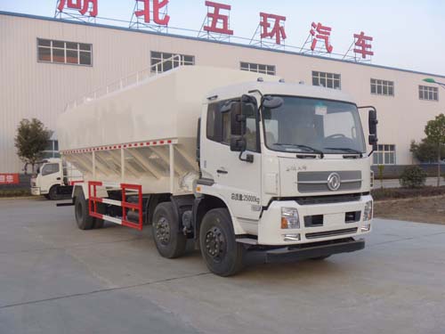 东风天龙小三轴15吨散装饲料运输车图片