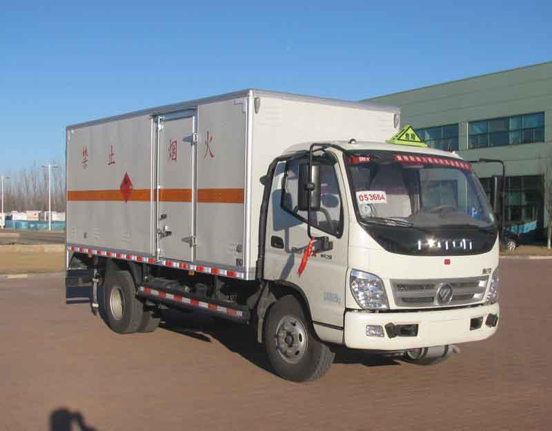 TC5099XRQ型福田奥铃易燃气体厢式运输车