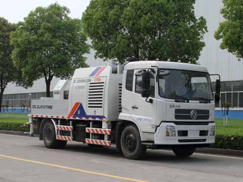 ZLJ5121THBE型东风天锦车载式混凝土泵车