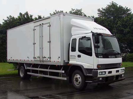 QL5160XXYAQFR1J型庆铃五十铃FVR重卡厢式运输车