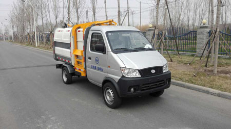 QY5030ZZZBEVYL型纯电动自装卸式垃圾车