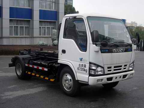 ZLJ5070ZXXQLE4型庆铃五十铃600P轻卡车厢可卸式垃圾车
