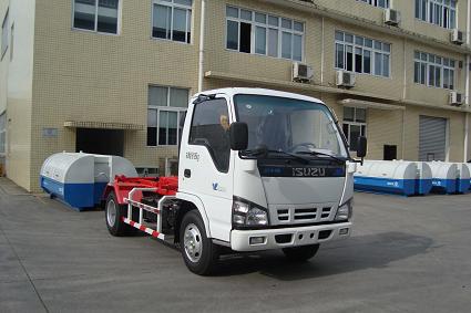 QYZ5060ZXX4型庆铃五十铃600P轻卡车厢可卸式垃圾车