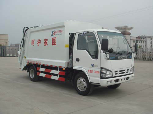 FKH5070ZYSE4型庆铃五十铃600P轻卡压缩式垃圾车