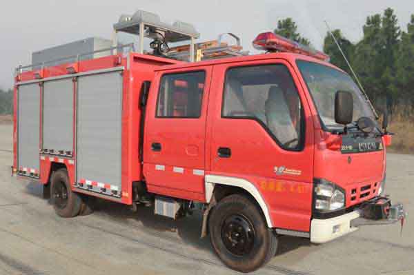 SJD5050XXFQC73-W型庆铃五十铃双排轻卡器材消防车