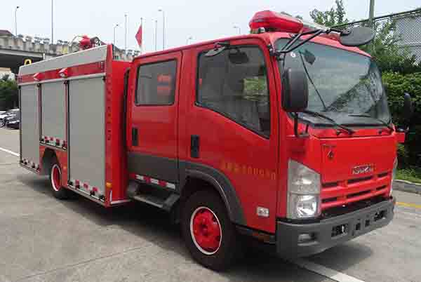 SJD5101GXFSG35-WSA型庆铃五十铃700P中卡水罐消防车