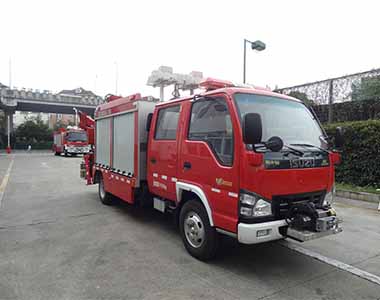 ZLJ5060TXFJY68型庆铃五十铃双排600P轻卡抢险救援消防车