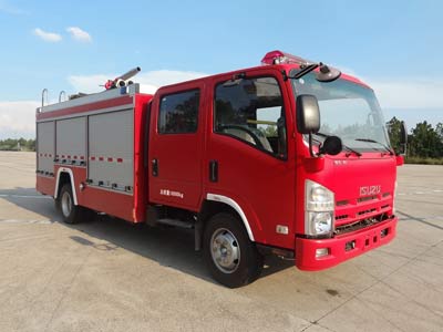 LLX5104GXFPM40-L型庆铃五十铃700P中卡泡沫消防车