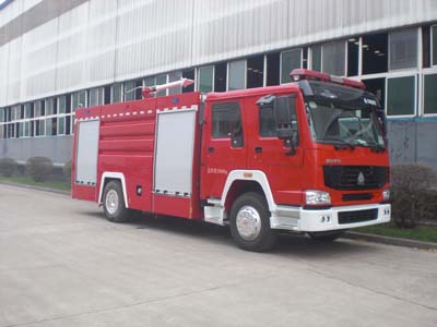 AS5193GXFPM80H型重汽豪沃双排座泡沫消防车