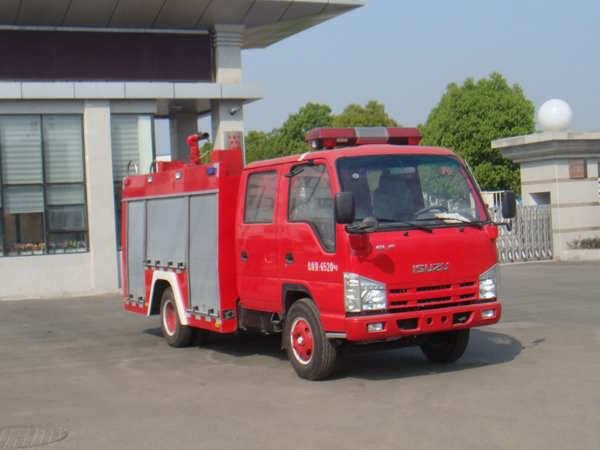 JDF5072GXFSG20C型庆铃五十铃双排轻卡水罐消防车