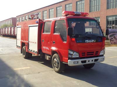 LLX5074GXFPM30-L型庆铃五十铃600P轻卡泡沫消防车