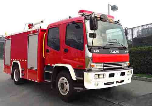 SJD5161GXFPM60-WSA型庆铃五十铃FVR重卡泡沫消防车