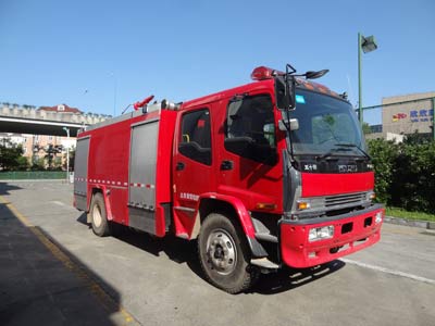 LLX5184GXFPM70-L型庆铃五十铃FVR重卡泡沫消防车