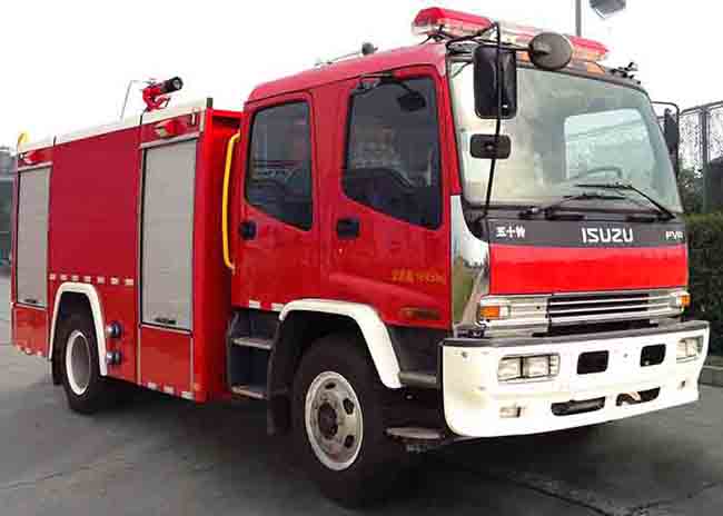 SJD5161GXFSG60-WSA型庆铃五十铃FVR重卡水罐消防车