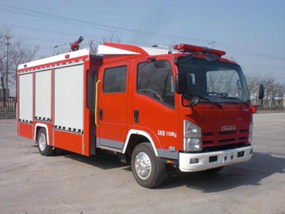 AS5105GXFSG35型庆铃五十铃700P中卡水罐消防车