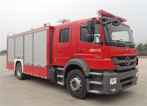 金盛盾牌(JDX5120TXFHJ100/B)化学事故抢险救援消防车结构及工作原理