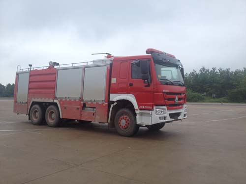 上海华夏震旦消防设备SZX5271TXFGP100-ZZ型干粉泡沫联用消防车