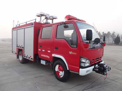 LLX5054TXFQC50-L型庆铃五十铃双排轻卡器材消防车