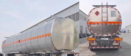 QLG9407GRYA型铝合金易燃液体罐式运输半挂车图片