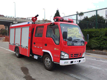 BX5070GXFSG30-W4型庆铃五十铃双排轻卡水罐消防车