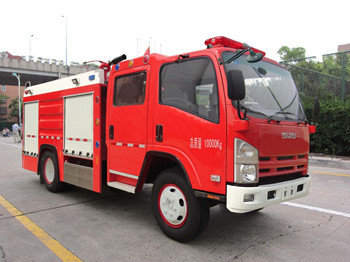 BX5100GXFSG36-W4型庆铃五十铃单排/排半700P中卡水罐消防车