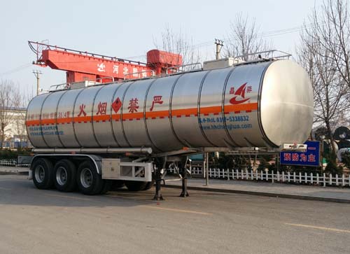 HCH9400GRY35型铝合金易燃液体罐式运输半挂车图片