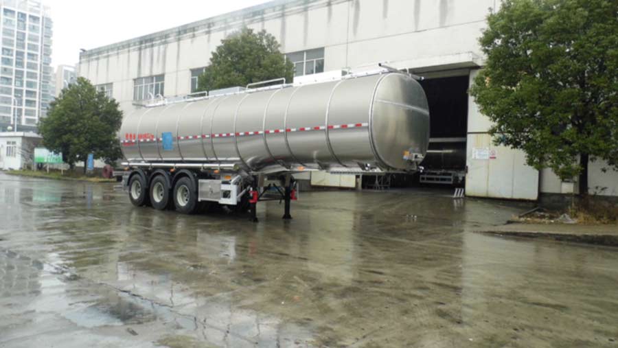 滁州兴扬汽车XYZ9409GYSB型铝合金液态食品运输半挂车