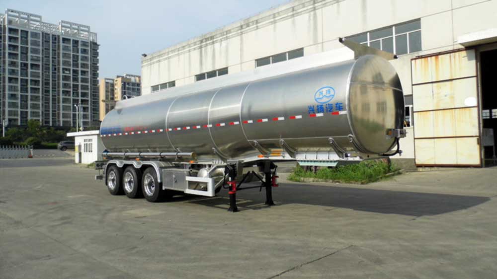 滁州兴扬汽车XYZ9409GYSA型铝合金液态食品运输半挂车