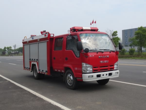 JDF5071GXFSG20-Q型庆铃五十铃100P双排水罐消防车