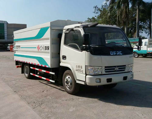 组图：深圳东风东风多利卡D6密闭式桶装垃圾车图片
