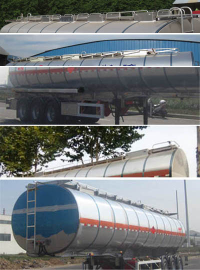 CLY9401GRYS1型铝合金易燃液体罐式运输半挂车图片