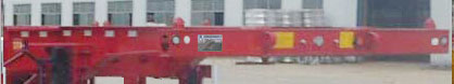 LFY9350TWY型危险品罐箱骨架运输半挂车图片