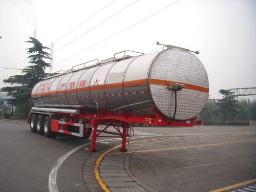 THT9403GRYC型铝合金易燃液体罐式运输半挂车
