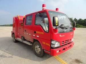 SJD5070GXFSG20-WSA型庆铃五十铃600P双排水罐消防车