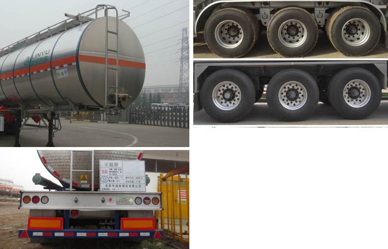 CLY9403GFW型腐蚀性物品罐式运输半挂车图片