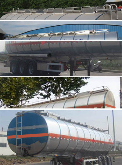CLY9401GRYT型铝合金易燃液体罐式运输半挂车图片