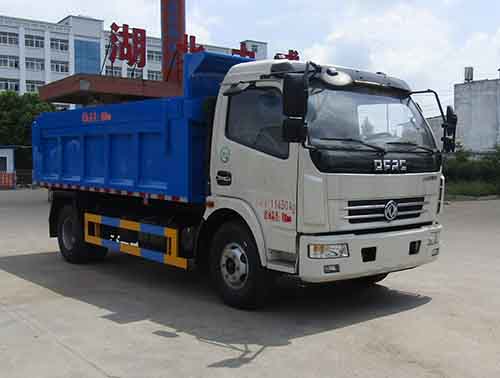 HLW5110ZLJ5EQ型国五东风多利卡自卸式垃圾车