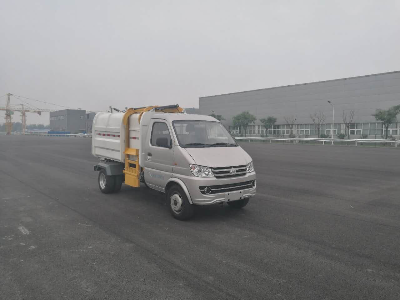 天津清源电动车辆QY5030ZZZBEVBZ型纯电动自装卸式垃圾车